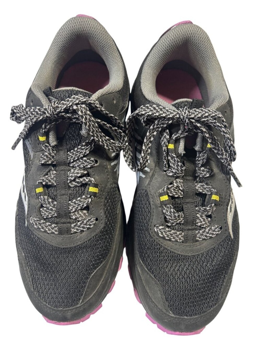 Saucony Womens Size 9W Excursion TR 15 Trail Running Shoes Black & Pink